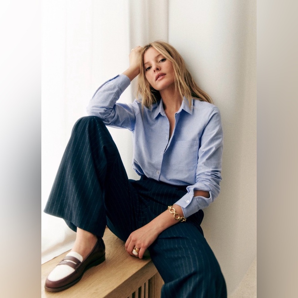 Sézane blue Tomboy shirt - Picture 3 of 3